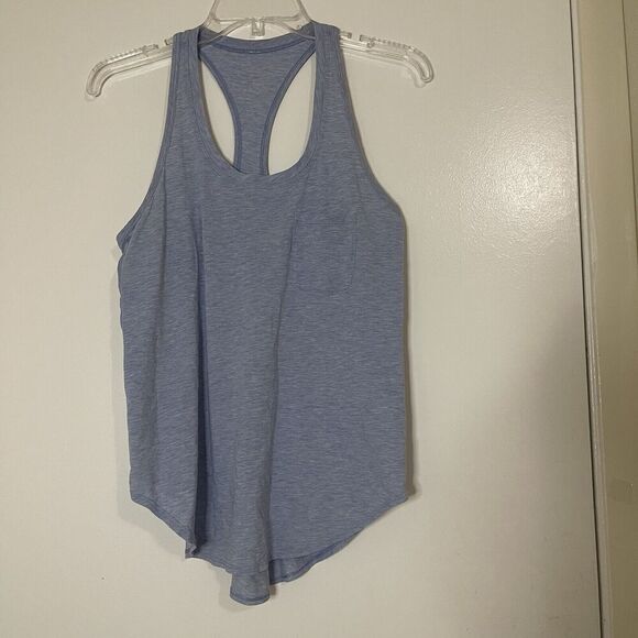 LULULEMON baby blue scoop neck racerback workout tank top size 4 - Picture 1 of 4